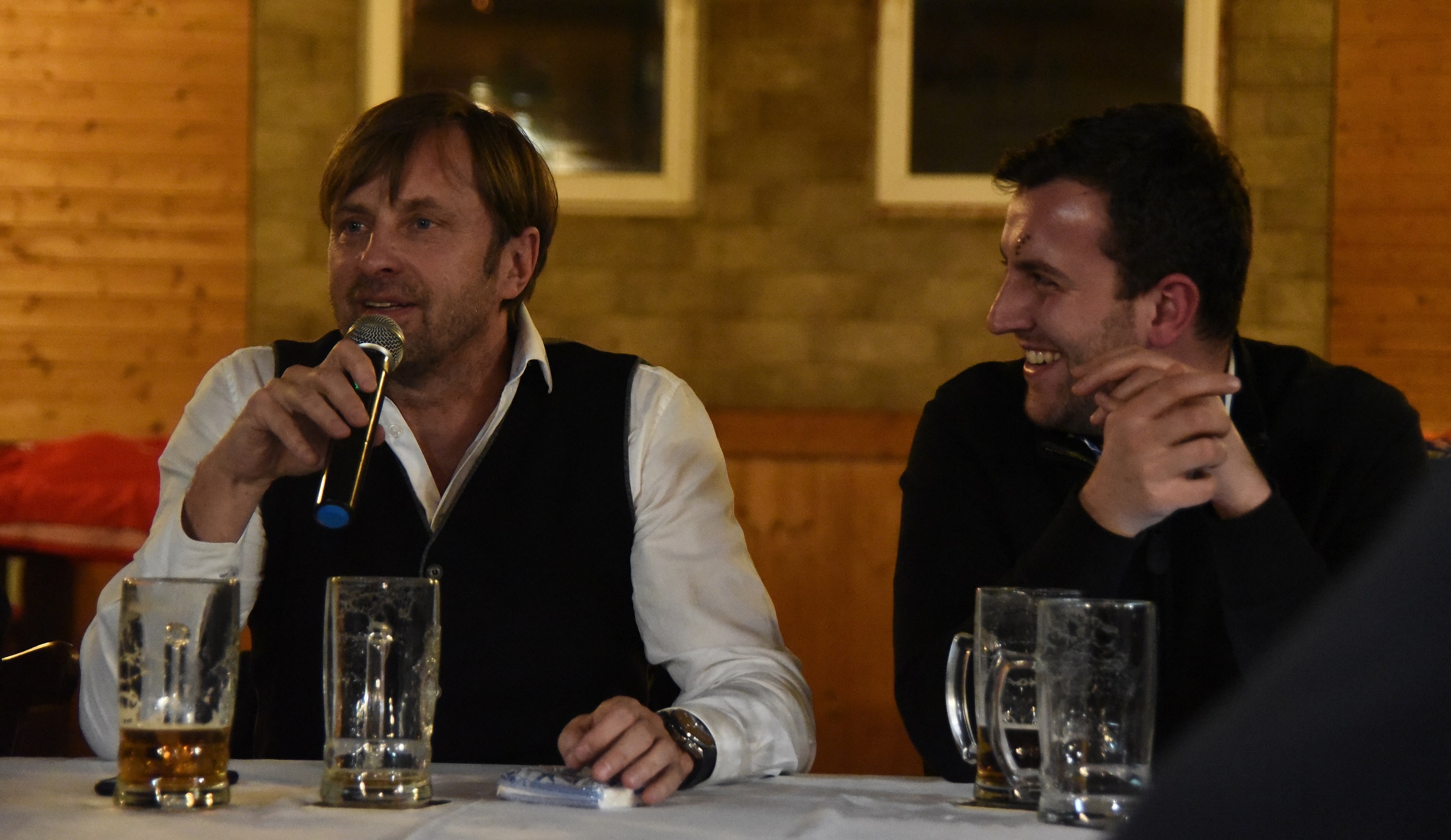 Václav Brabec a Michal Bělák během jednoho ze setkání s fanoušky